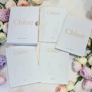 Chloe Classics Mini Design Booklets (4) For Faye, Marcie, And Drew Handbags NEW